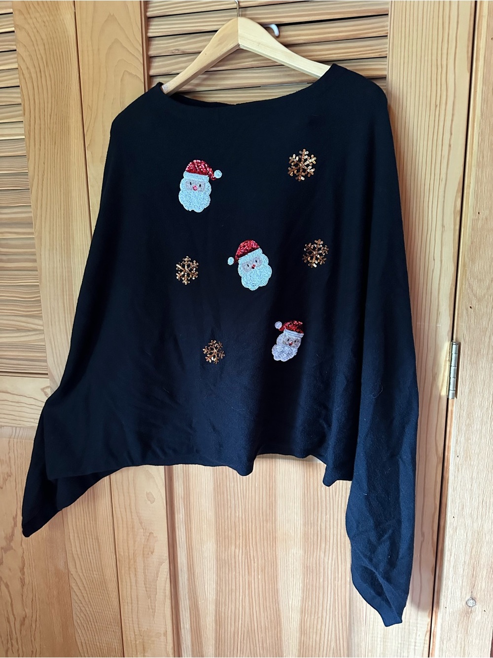Victoria Harbour Black One-Size Knit Top